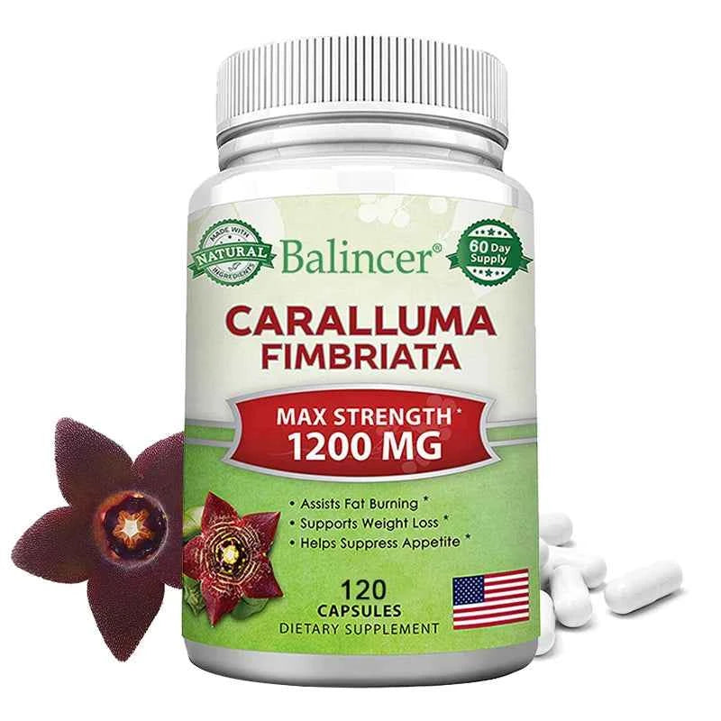 Caralluma Fimbriata - Maximum Strength Weight Management Supplement, Appetite Suppressant, Metabolism Booster - 120 Capsules