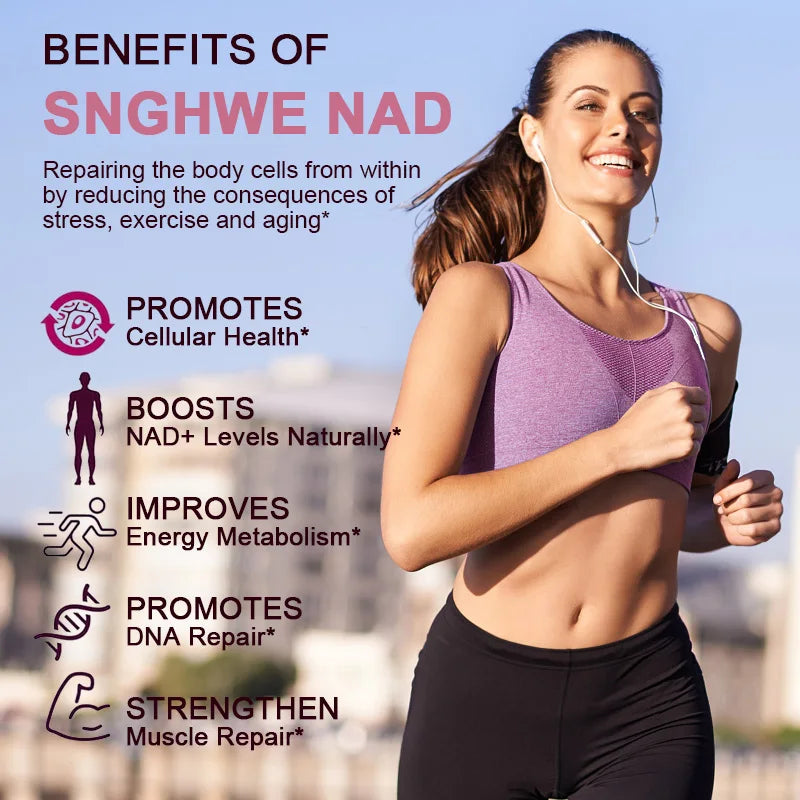 NAD Supplements - Anti-Aging Cell Booster,NAD+ Booster, Nicotinamide Riboside Alternative, Natural Energy & Cellular Health Healthy supplements