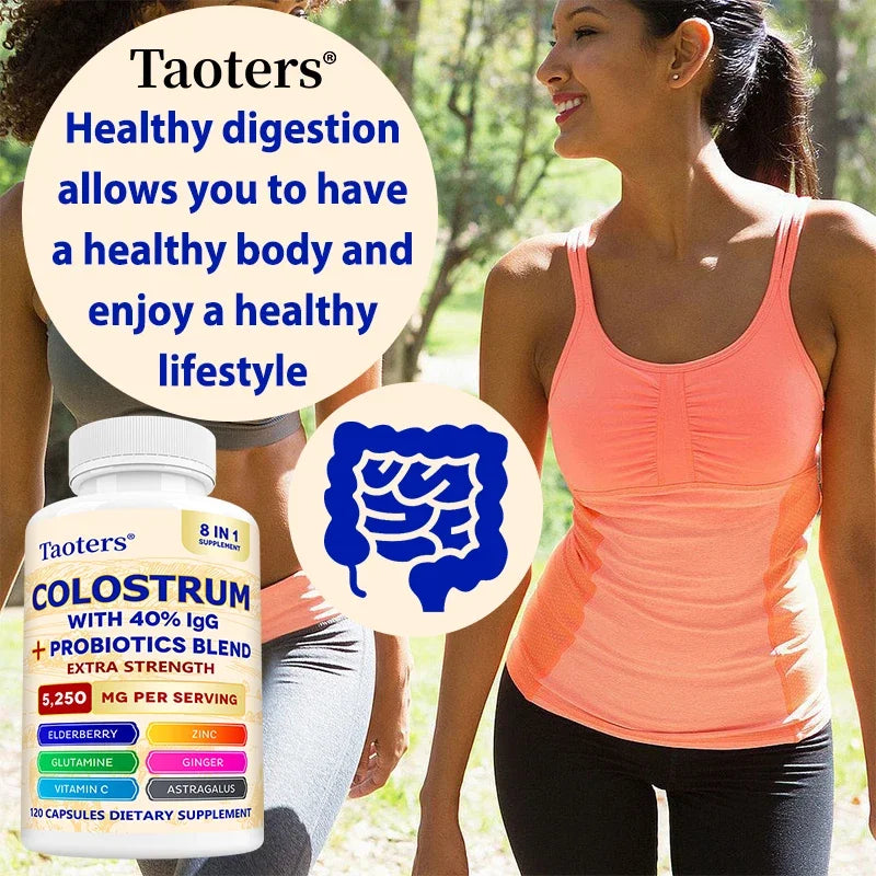 Colostrum Supplement, Contains 40% IgG + Probiotic Mixture, Support Gut, Muscle & Immune Health, Boost Immunity, for Men & Women Healthy supplements