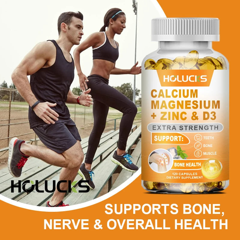 Calcium Magnesium Zinc Supplement, with Vitamin D3, Supports Strong Bones & Teeth, Muscle Health, Immunity & Enhanced Absorption Healthy supplements