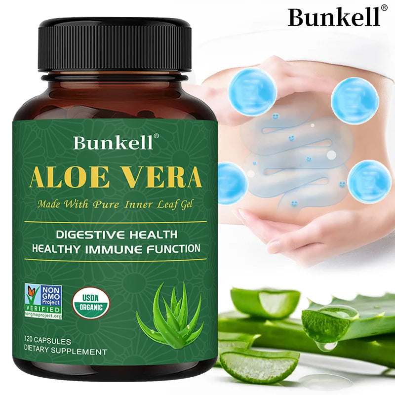 Aloe Vera Supplement - Made with Organic Aloe Vera, Support Digestion, Skin and Joint Health for Men and Women Healthy supplements