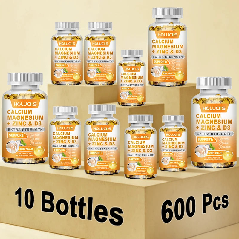 Calcium Magnesium Zinc Supplement, with Vitamin D3, Supports Strong Bones & Teeth, Muscle Health, Immunity & Enhanced Absorption Healthy supplements