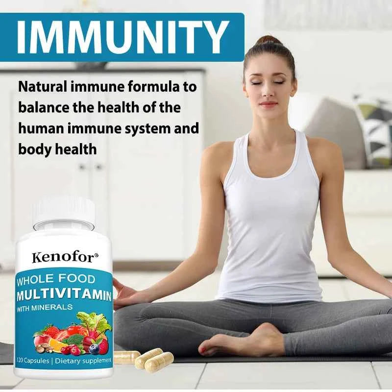 Multivitamin Capsules Contain Biotin and Magnesium To Antioxidant, Help Boost Immune Function, Energy, and Immune Health