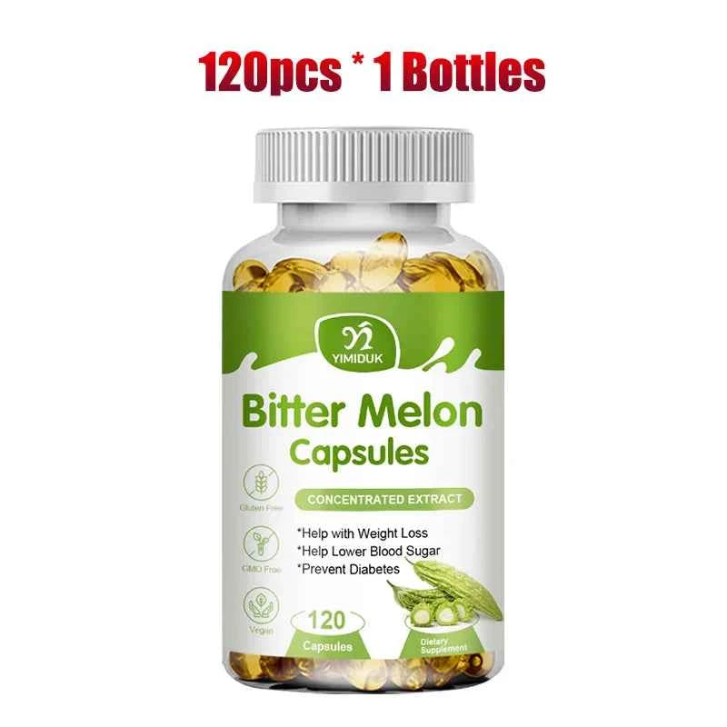 Buy 1 Get 1 Free! Bitter Melon Extract Supplement, for Natural Blood Sugar, Metabolism Booster & Weight Management Aid, Vegan