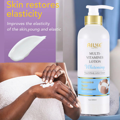 AILKE Multi-Vitamin Body Lotion, Whiten, Brighten, Remove Dark Spots, Hyperpigmentation, Moisturizes, Smoothes & Antioxidant Healthy supplements