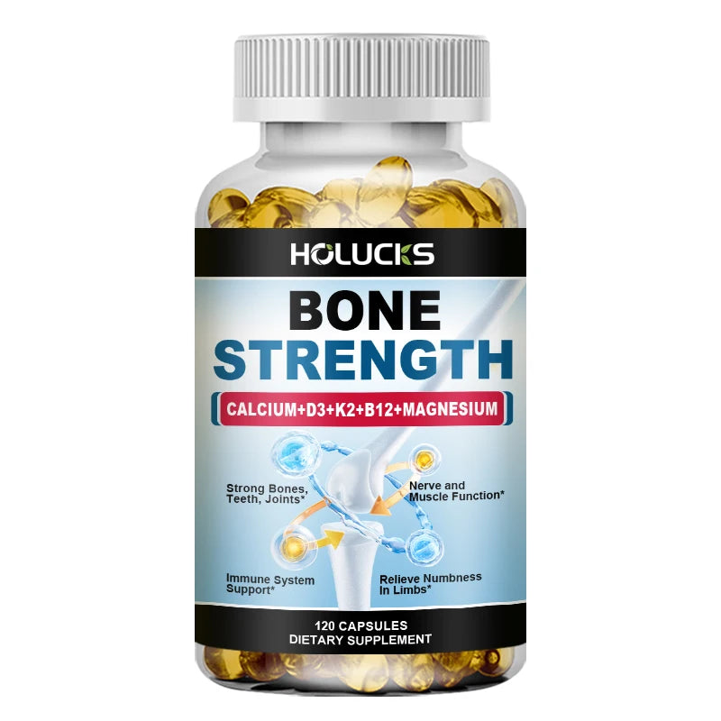Bone Strength Complex with Calcium, D3, K2 & Magnesium, Supports Healthy Bones, Joint Mobility & Muscle Function for Adults Healthy supplements