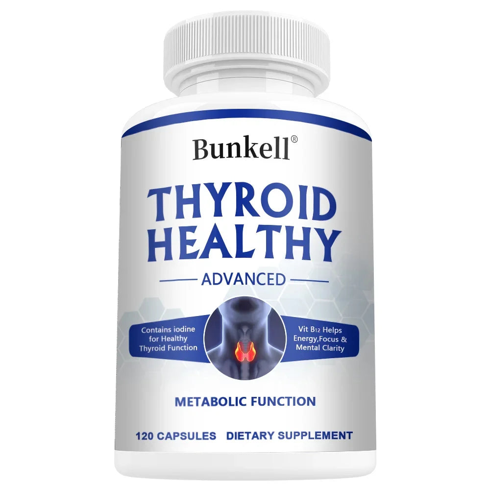 Thyroid Support Supplement for Women and Men, with Iodine, B12 and L-Tyrosine, Supports Hormone Health, Energy and Metabolism Healthy supplements