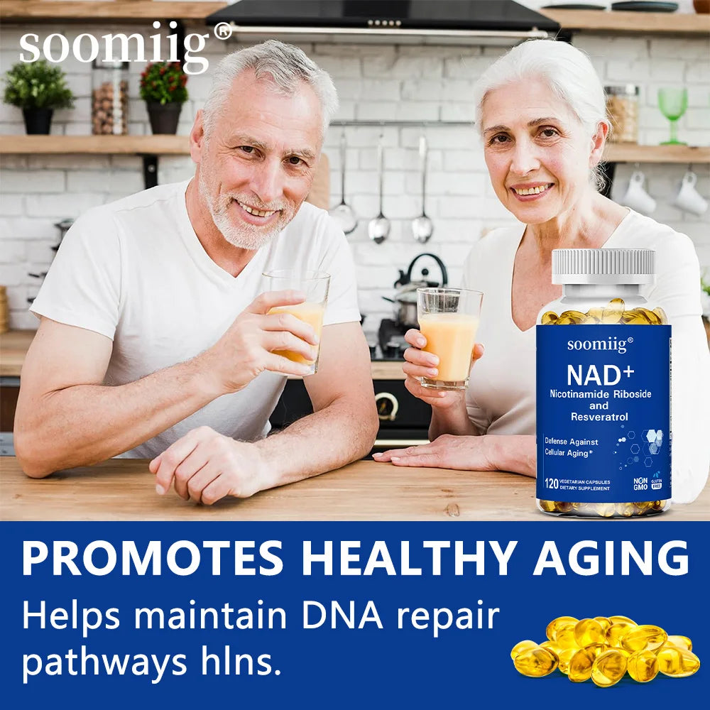 NAD Supplement, with Resveratrol - Support Cellular Health, Stamina & Healthy Aging, Promotes Blood Circulation Healthy supplements