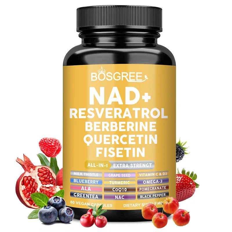 Liposomal NAD Resveratrol Supplement Support Cellular Health,Energy + Healthy Aging,Metabolic Support,Supplement for Men&Women Healthy supplements