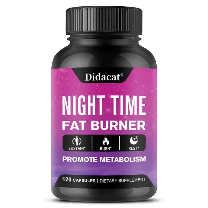 Nighttime Fat Burner - Boosts Metabolism, Suppresses Appetite, Promotes Sleep, Healthy Weight Management Supplement