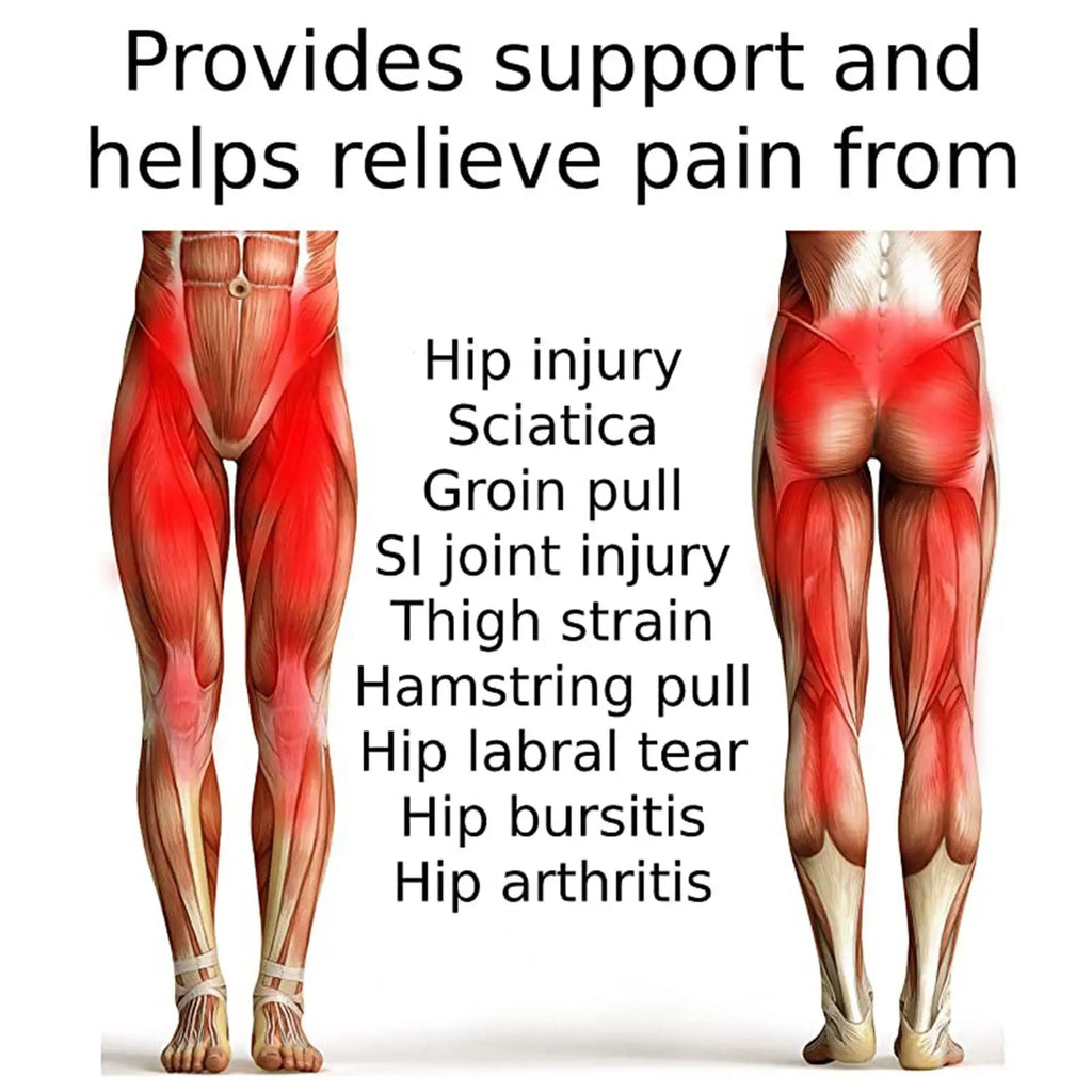 Groin Hip Brace Thigh Support Compression Wrap Belt Adjustable Sport Protect for Hamstring Muscles Joints Bodybuilding Women Men Healthy supplements