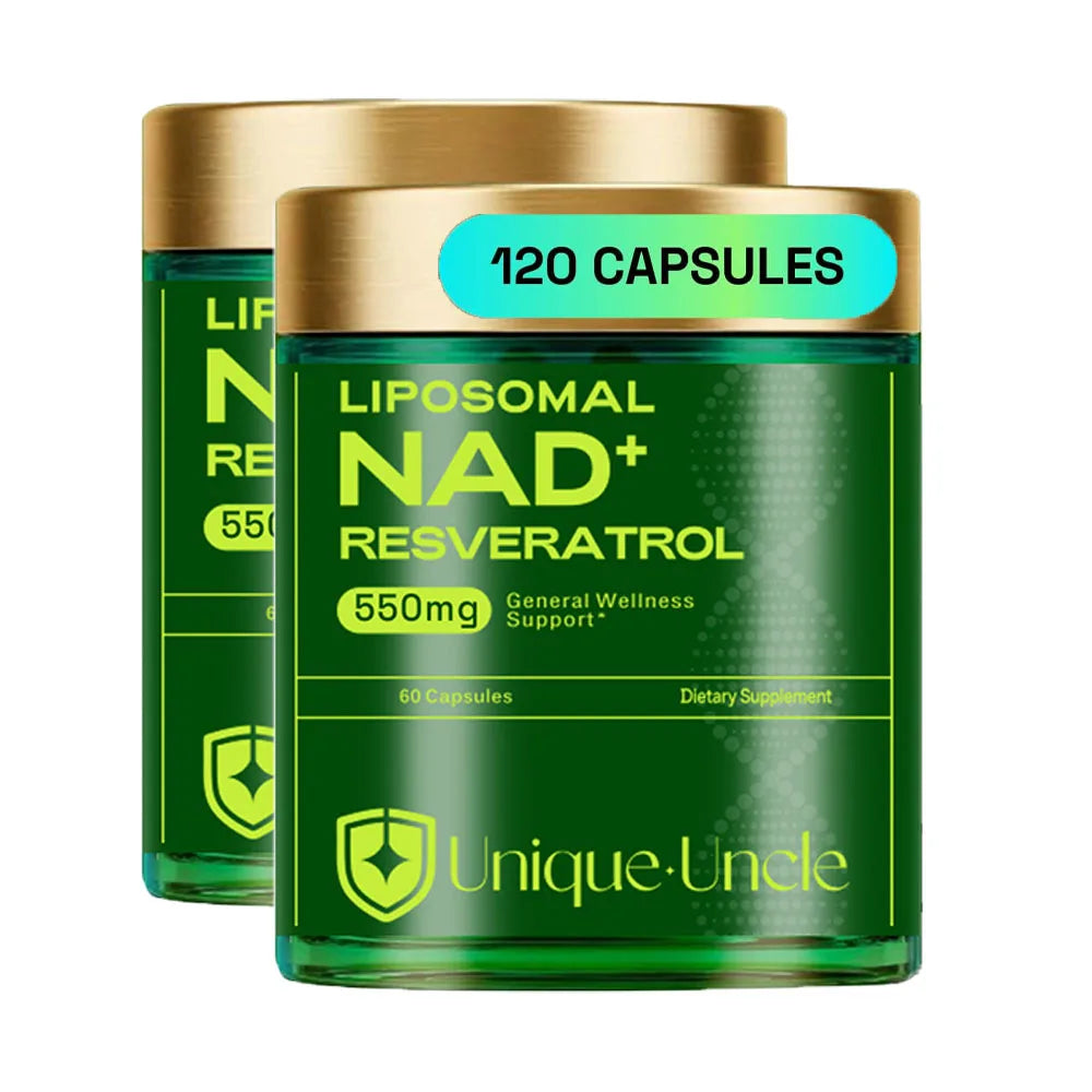 NAD Resveratrol Supplement for Women & Men. Support Cellular Healthy, Energy & Health Aging. NMN Supplement Alternative - 550mg Healthy supplements