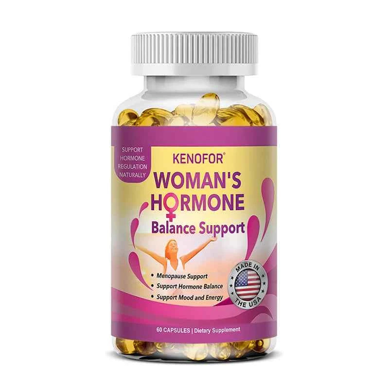 Kenofor Menopause Supplement for Women - Fights Night Sweats, Hot Flashes, Improves Mood - 120 Capsules, Non-GMO