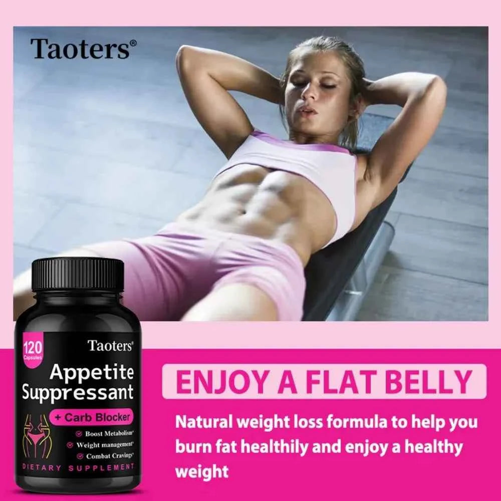 Appetite Suppressant - Helps Promotes Fullness, Supports Weight Management & Metabolism, Dietary Supplement, Non-GMO