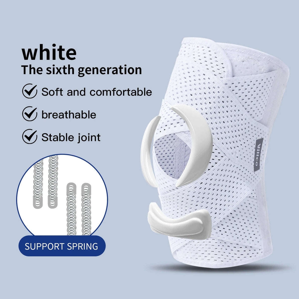 Sports Kneepad Pressurized Elastic Knee Pads Knee Support Joints Protector Fitness Gear Injury Recovery Brace Protector Non-Slip Healthy supplements