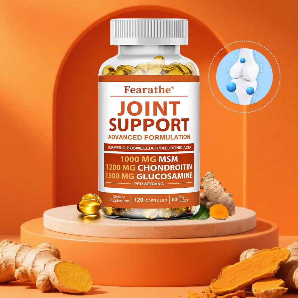 Joint Support - Glucosamine & Chondroitin & MSM,Joint Health Support, for Bone and Cartilage Health,120 Capsules Healthy supplements