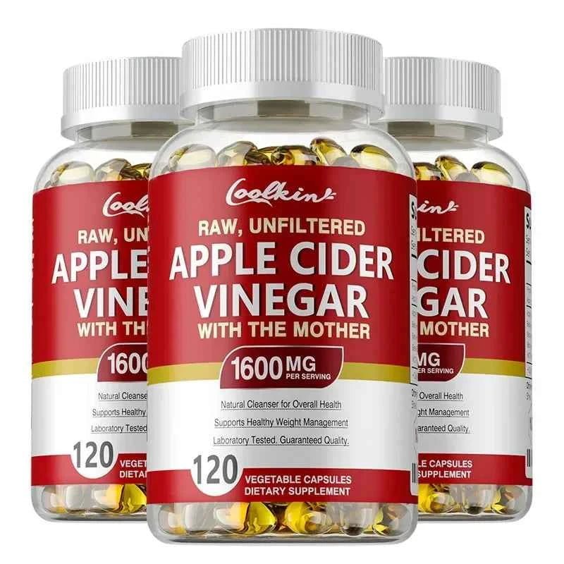 Apple Cider Vinegar Capsules - Supplement B Vitamins, Weight Management, Detox, Relieve Bloating and Constipation, Fat BurnerSup