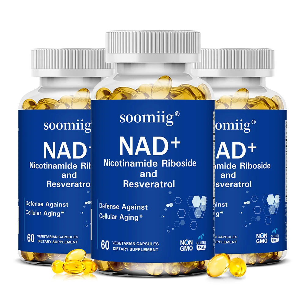NAD Supplement, with Resveratrol - Support Cellular Health, Stamina & Healthy Aging, Promotes Blood Circulation Healthy supplements