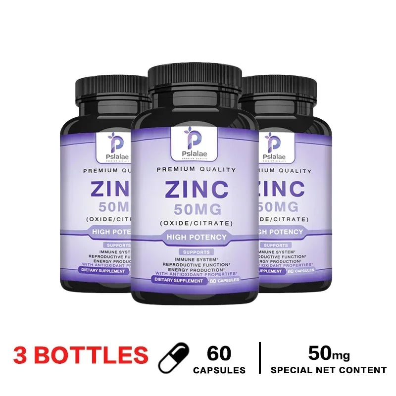 Zinc Supplements - Enhances Immune Function, Promotes Skin Health, Improves Sleep, and Maintains Bone Marrow Health Healthy supplements