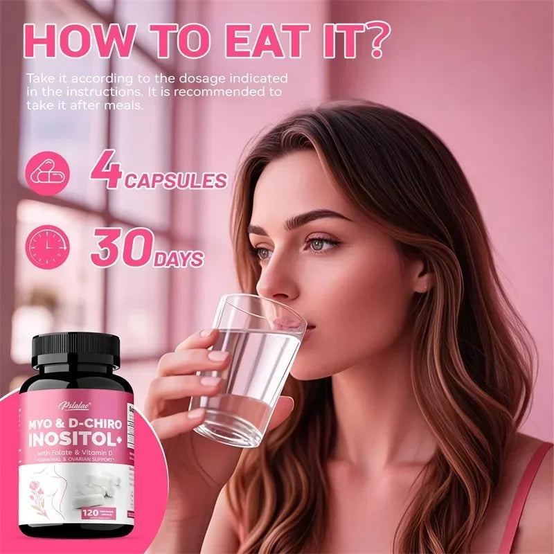 MYO & D-CHIRO INOSITOL - Rich in Vitamins, Supports Women's Health and Ovarian Function, Improves Immunity,Hormone Balance Healthy supplements