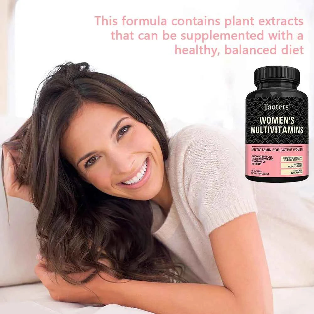 Multivitamin for Women-with Vitamin B12,A,D,C,Zinc,Magnesium & More for Complete Daily Support,Bioavailable Vitamins for Women