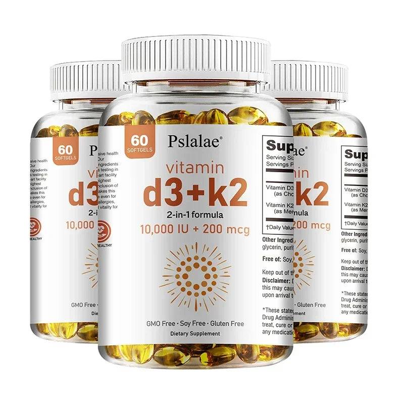 Vitamin D3 with K2 - Immune Support, Healthy Muscle Function and Bone Health, for Heart, Joint Health Healthy supplements