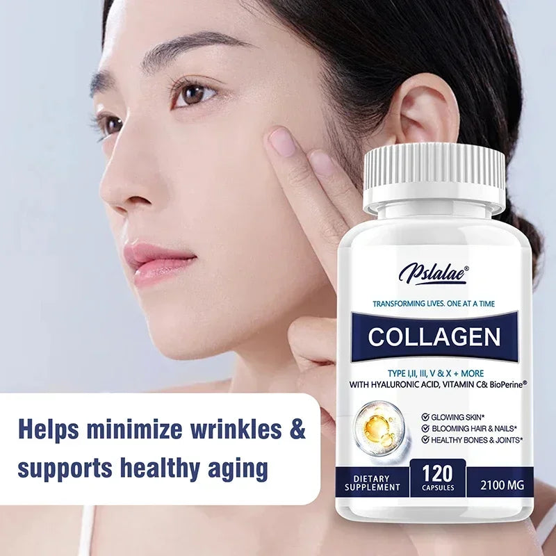 Collagen Capsules - Contains Vitamin C, Promotes Joint and Bone Health, Healthy Hair, Nails and Skin, Boosts Energy Healthy supplements