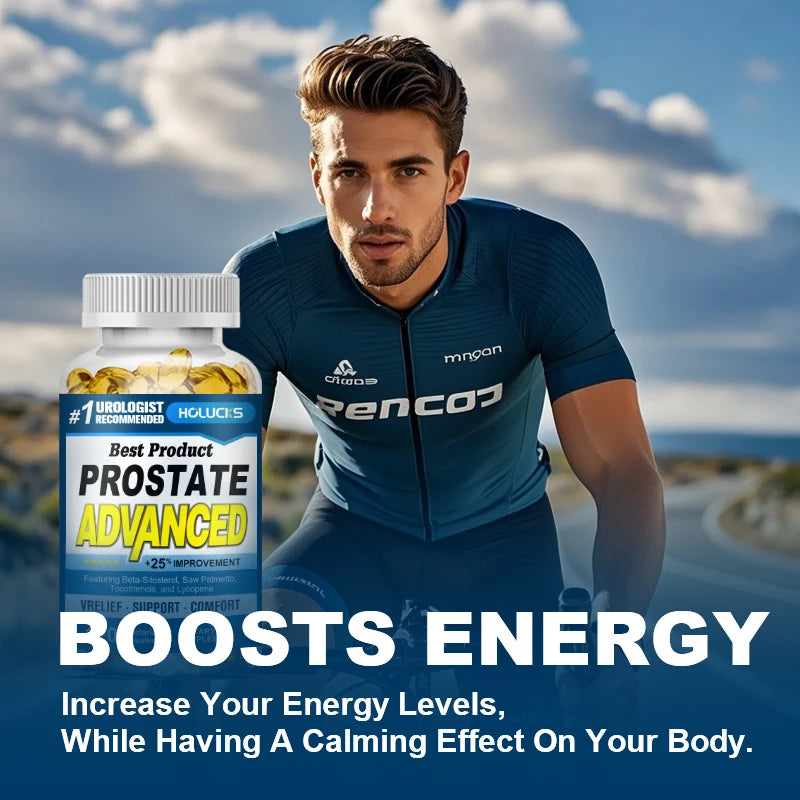 Prostate Advanced Supplement, Support Hair Health, Bladder Health, Reduce Nighttime Urination & Improve Daily Comfort for Men Healthy supplements