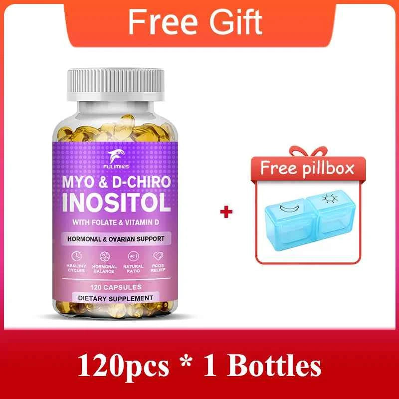 Premium Myo & D-Chiro Inositol Supplement, Support Hormone Balance, Healthy Cycles, Female Ovarian Health & Sugar Cravings
