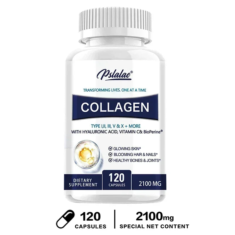 Collagen Capsules - Contains Vitamin C, Promotes Joint and Bone Health, Healthy Hair, Nails and Skin, Boosts Energy Healthy supplements