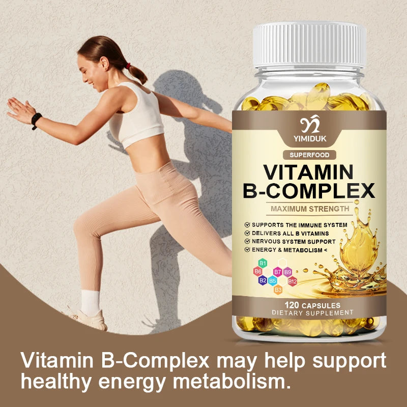 Vitamin B Complex Supplement, Supports Immune System, Nervous Health, Energy Production & Metabolic Balance for Men & Women Healthy supplements