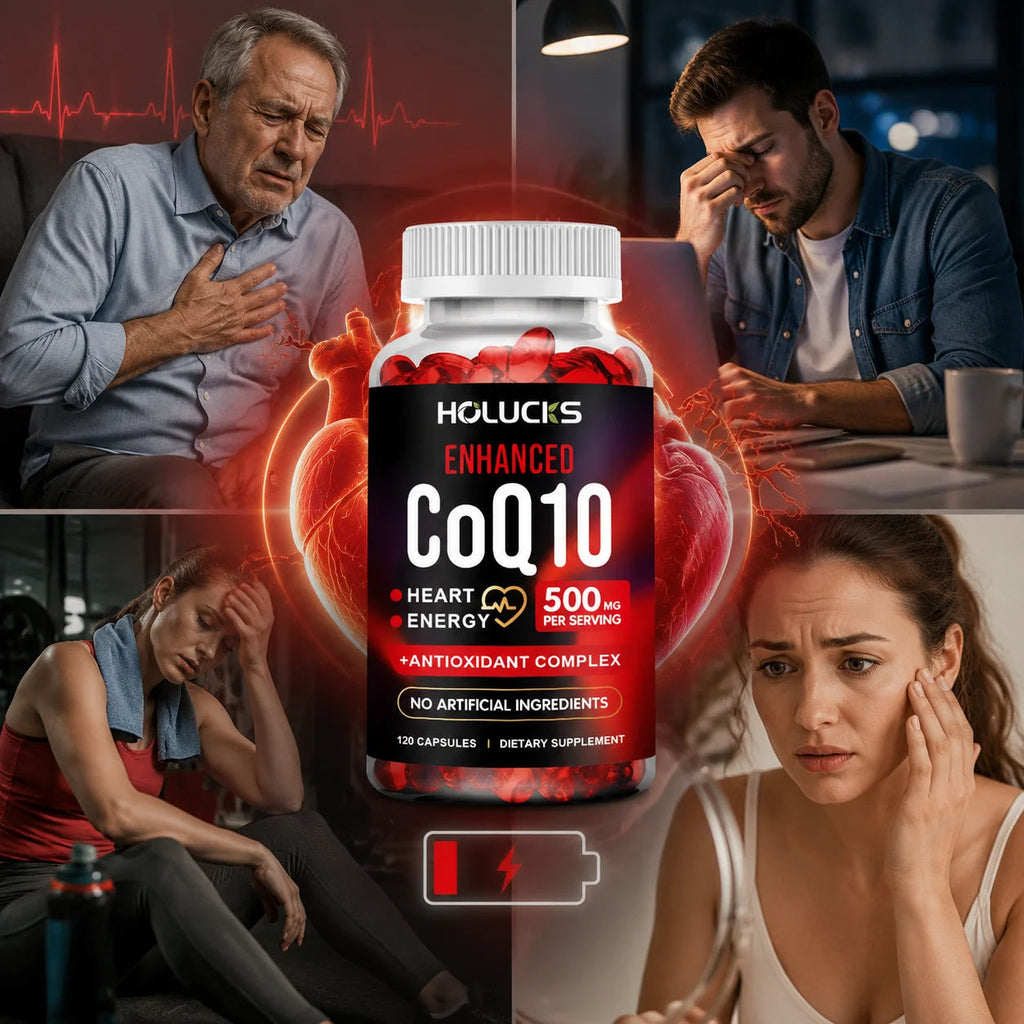 CoQ10 Supplement, Antioxidant for Cardiovascular & Heart Health, Immune Energy & Vitality Support, Super Absorption, Non-GMO Healthy supplements