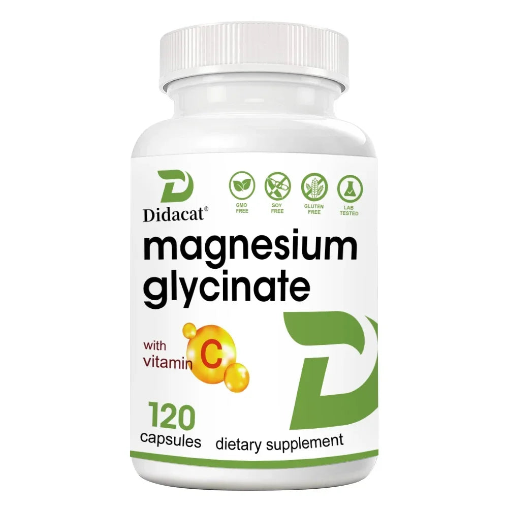Magnesium Glycinate + Zinc Supplement Capsules, High Absorption, Support Sleep Health, Bone Joint, Brain, Strengthen Immune Healthy supplements