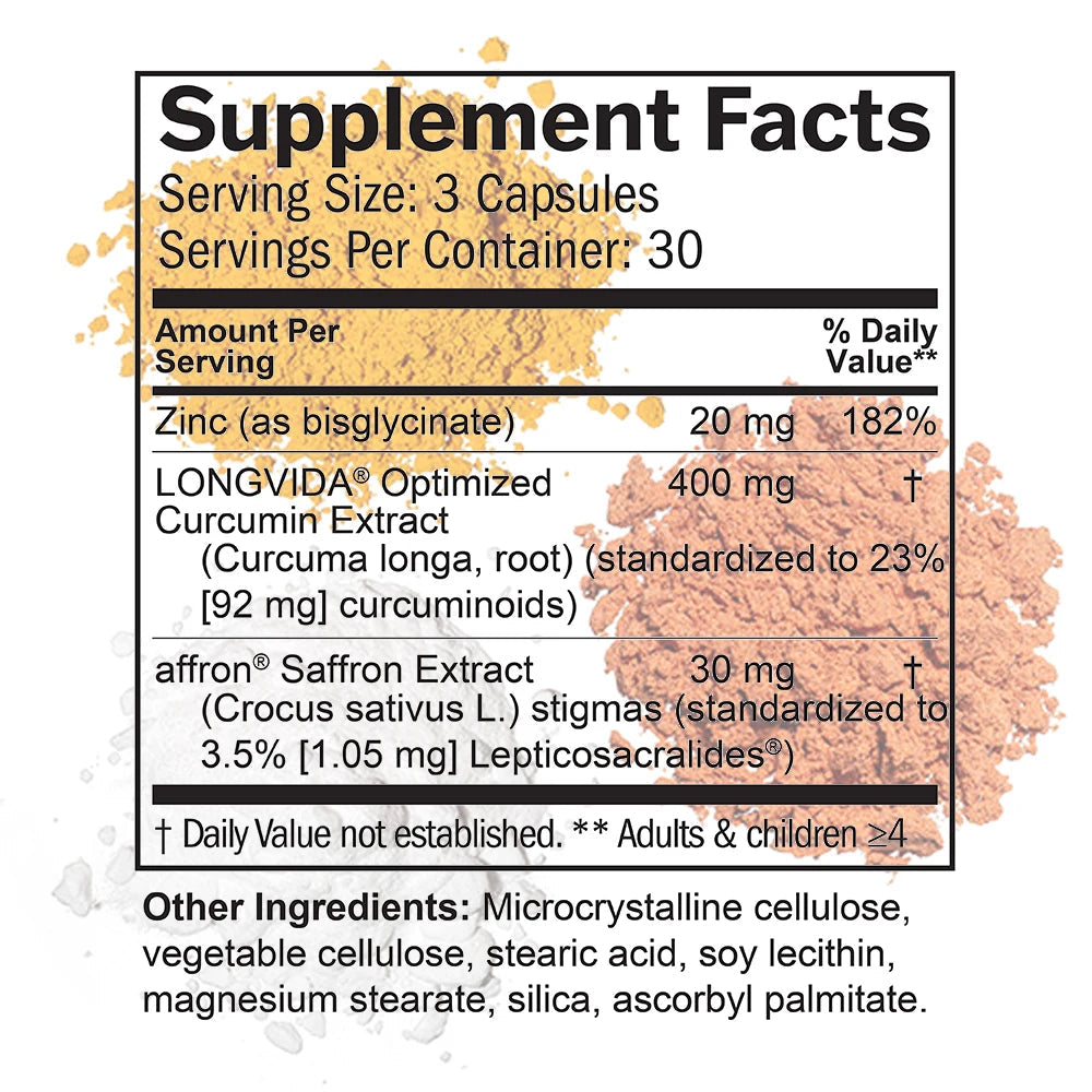 Happy Saffron Plus Supplements - Saffron Flower Extract Supplement for Eye Health Support - Mood Enhancer for Men & Women Healthy supplements