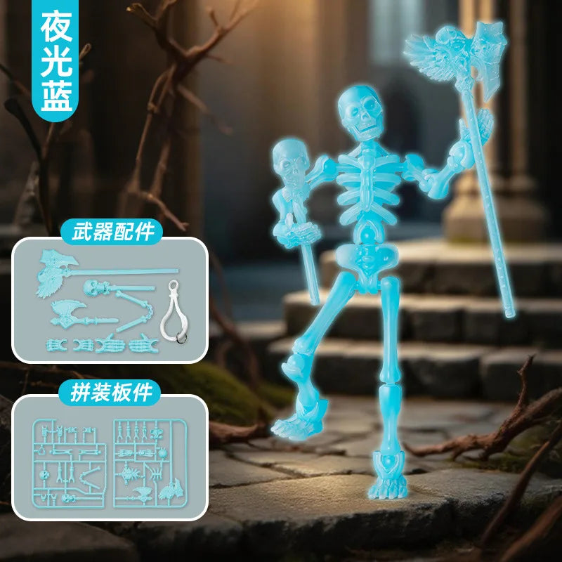 3D Skeleton Model Assembly Toy Multi Joint Mobile Skull and Bone Puppet Decoration Action Figures Anime Gifts Games Toys Healthy supplements