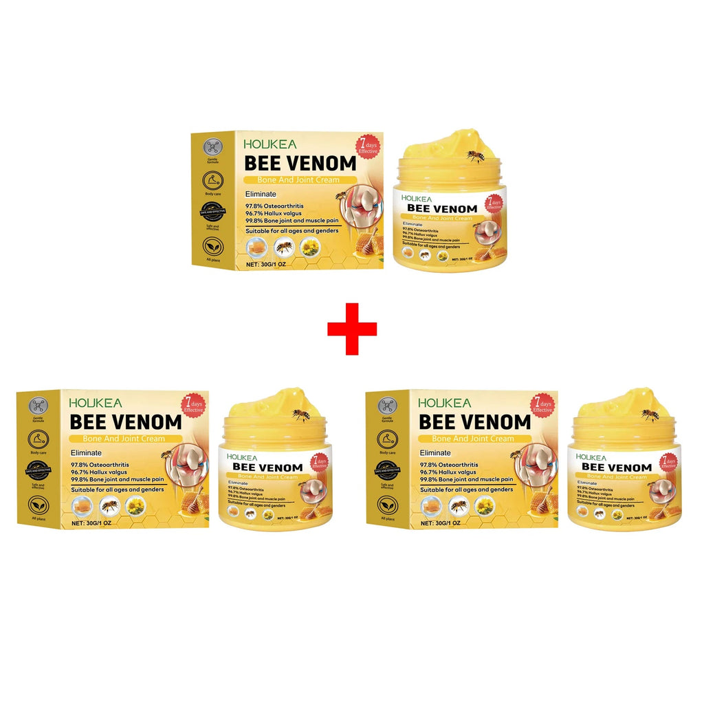 Houkea Bee Venom Joint Bone Care Cream Repair Muscle Hurt Relief Rheumatoid Pain Arthritis Treatment Body Knee Soothing Creams Healthy supplements