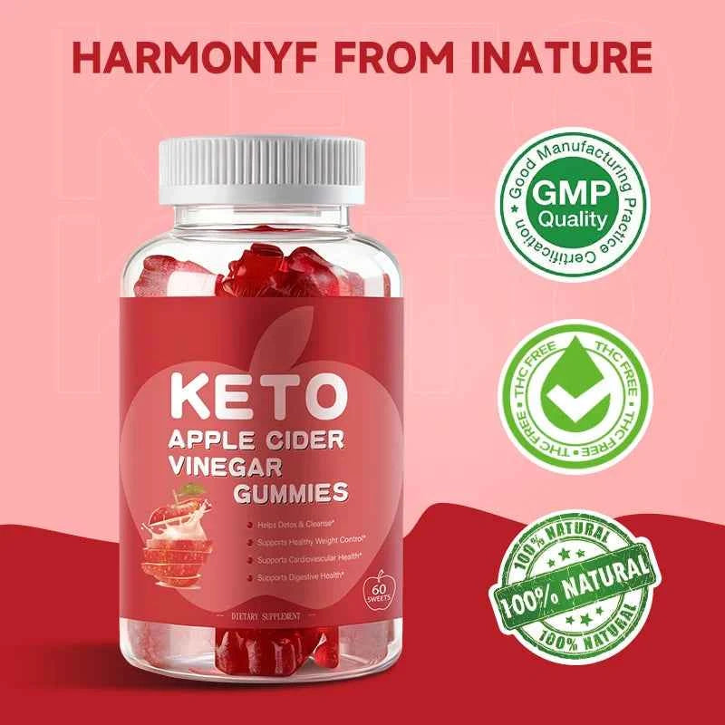Apple Cider Vinegar Gummies Keto Gummies Maintain Body Shape Weight Management Metabolism and Detoxification Dietary Supplement