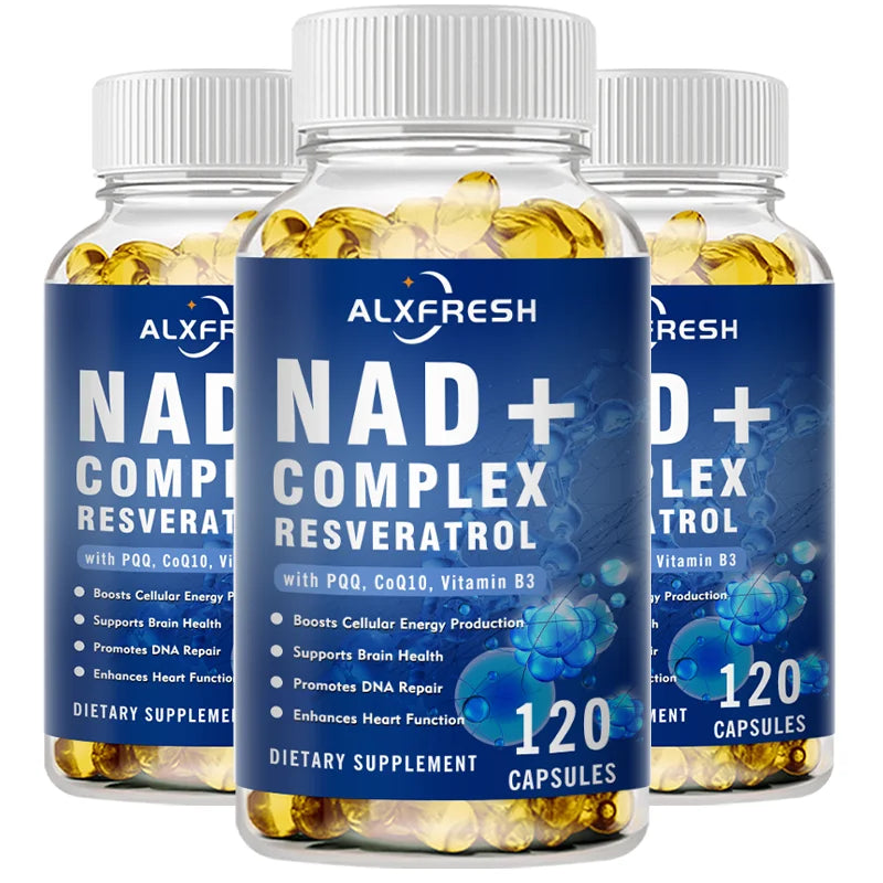 NAD Supplement Extra Strength for Women & Men, Resveratrol, PQQ, CoQ10 & Vitamin B3 – Energy Antioxidant,Cell Health Support Healthy supplements