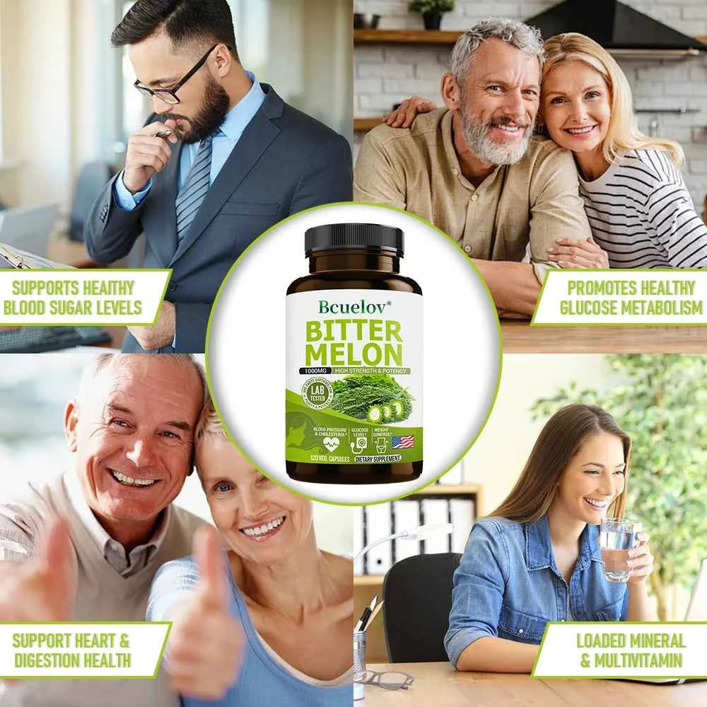 Natural Bitter Melon Extract Supplements for Blood Sugar Control and Immune Boosting