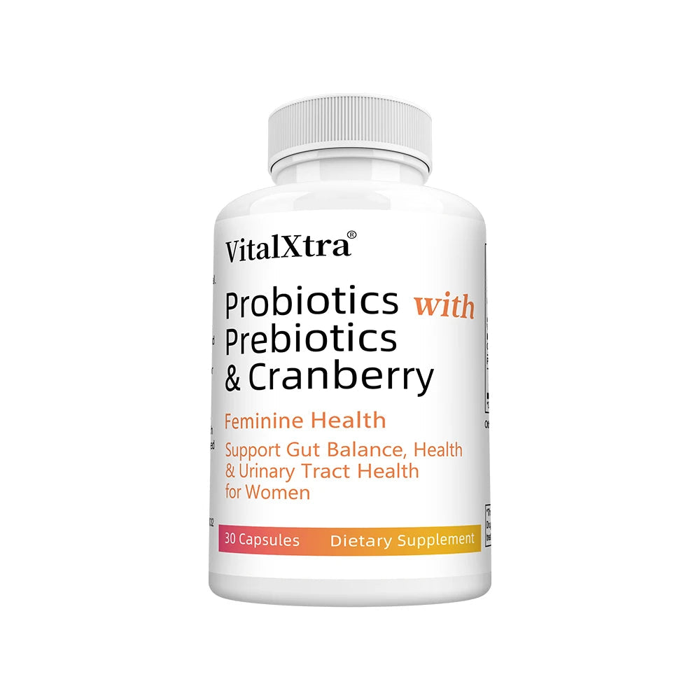Women’s Probiotic -  Contains Prebiotic Cranberry, Improves Intestinal Health, Improves Digestion, and Relieves Bloating and Gas Healthy supplements