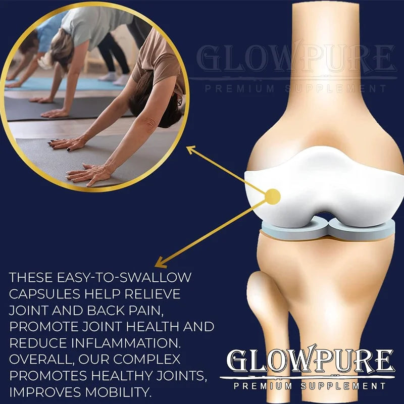 Glucosamine Chondroitin Capsules for Bone Joint Health and Mobility Comfort with Bee Venom Turmeric MSM Healthy supplements