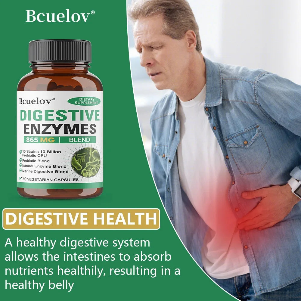 Digestive Enzymes Supplement - Digestion and Intestinal Health for Adults Men and Women, Promotes Nutrient Absorption Healthy supplements