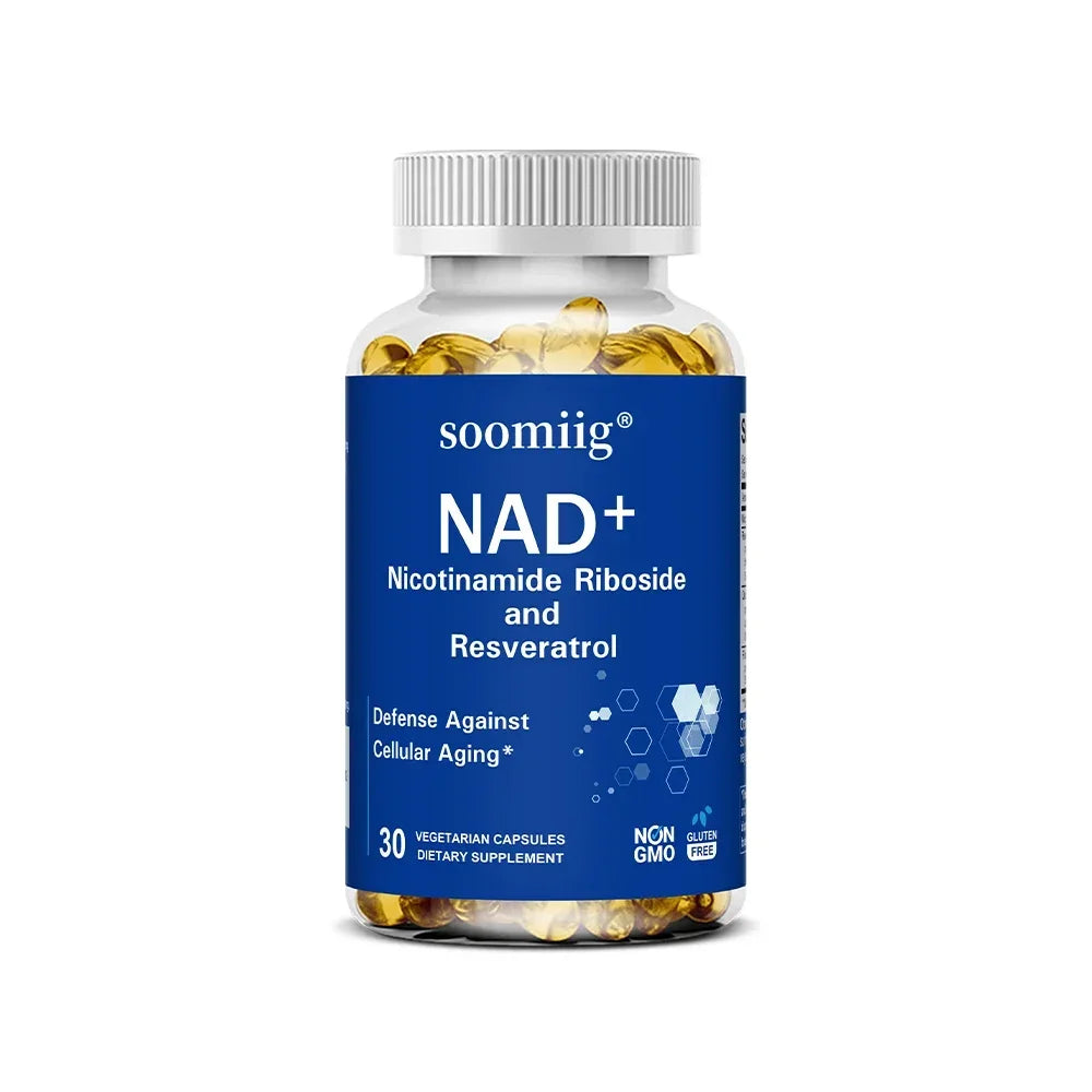 NAD Supplement, with Resveratrol - Support Cellular Health, Stamina & Healthy Aging, Promotes Blood Circulation Healthy supplements