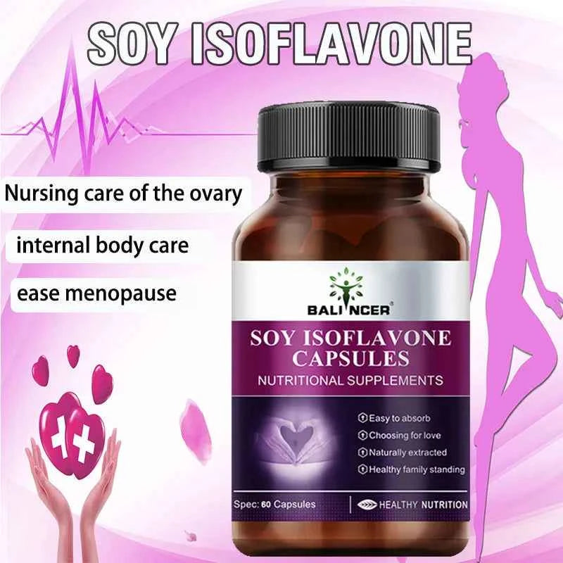 Soy Isoflavone Extract Capsules, Physical Condition Maintenance, Menopause Relief, Mood Support, Female Nutritional Supplement
