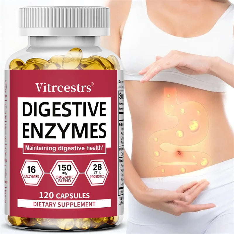 Digestive Enzymes Supplement - Digestion and Intestinal Health for Adults Men and Women, Promotes Nutrient Absorption Healthy supplements