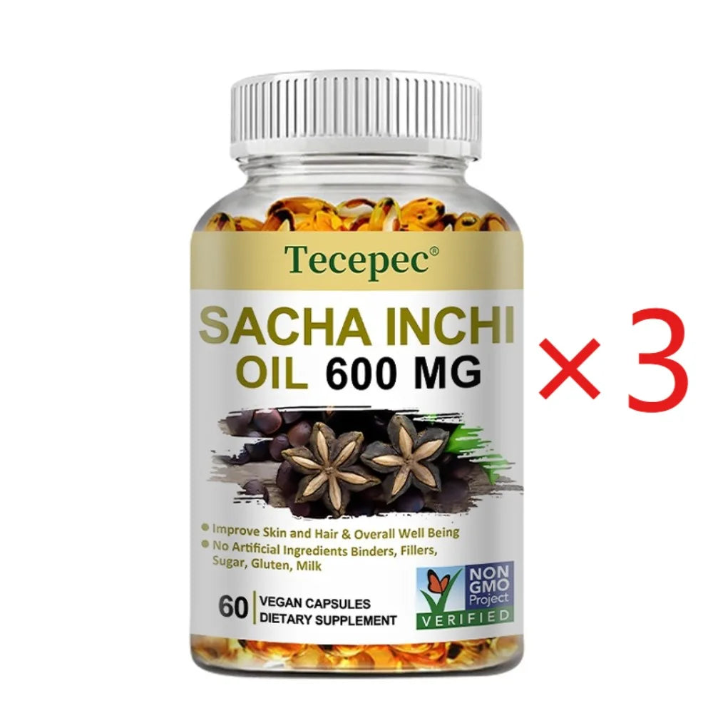 Sacha Inchi Oil Supplement - Promotes Brain and Joint Health, Helps Lower Cholesterol, Antioxidants, support Immune System Healthy supplements