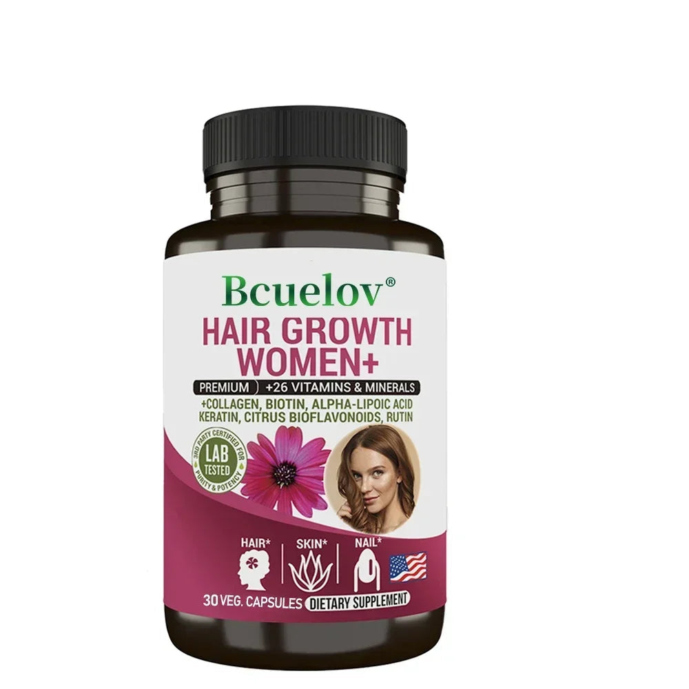 Women Daily Multivitamin Multimineral Capsules, Biotin, Support Hair Skin Nail Joint Bone Heart Health, Boost Energy & Immunity Healthy supplements