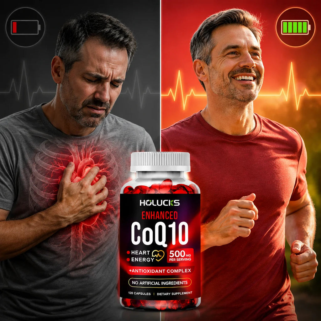 CoQ10 Supplement, Antioxidant for Cardiovascular & Heart Health, Immune Energy & Vitality Support, Super Absorption, Non-GMO Healthy supplements