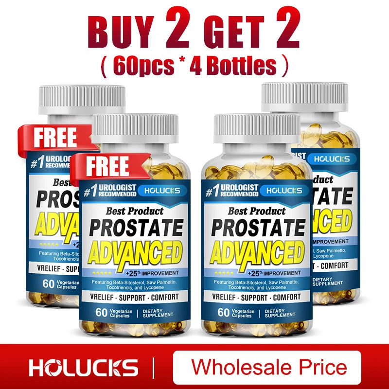 Prostate Advanced Supplement, Support Hair Health, Bladder Health, Reduce Nighttime Urination & Improve Daily Comfort for Men Healthy supplements