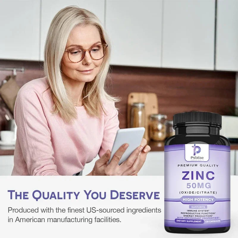 Zinc Supplements - Enhances Immune Function, Promotes Skin Health, Improves Sleep, and Maintains Bone Marrow Health Healthy supplements